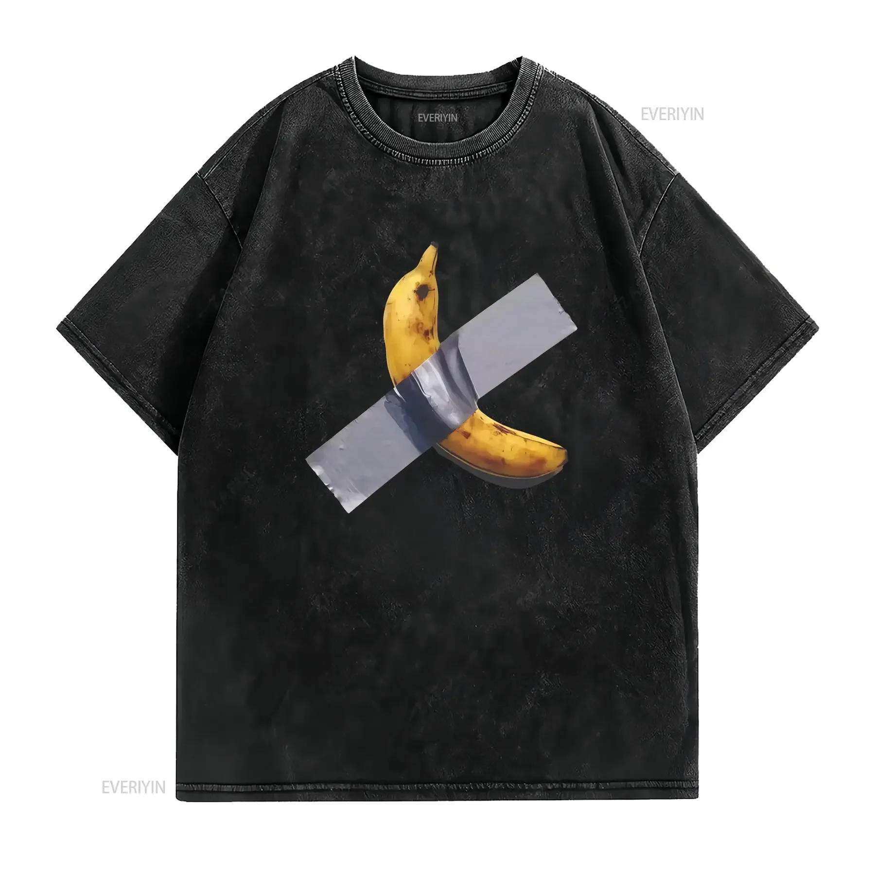 Duct Taped Banana T Shirt Comedy Fan Fine Art Funny UNISEX Tri blend comfortable vintage Washed Slightly designer clothes Soft