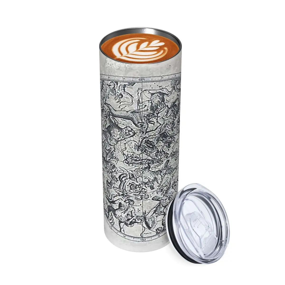 Vintage Constellations And Astrological Signs Stainless Steel Tumbler Insulated Mugs Thermal Cold Bottle Straw With Lid 20oz