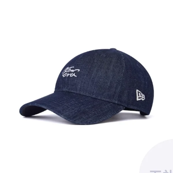 New Era Cotton Baseball Caps Unisex Navy Blue 14538342