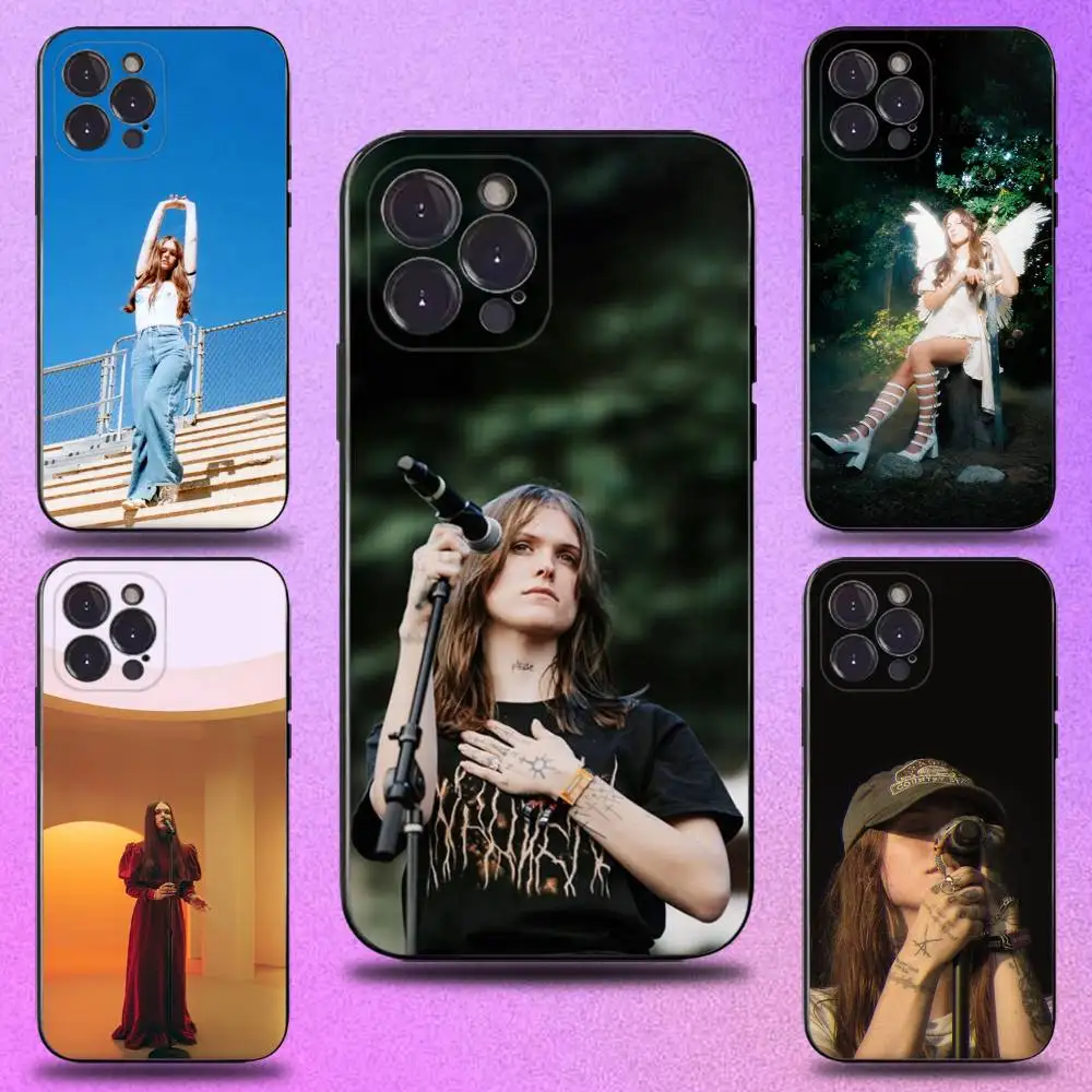 

Ethel Cain Singer Phone Case For iPhone 16,15,14,13,12,11 Plus,Pro Max,XS,X,XR,SE,Mini,8,7,Soft Silicone Black Cover