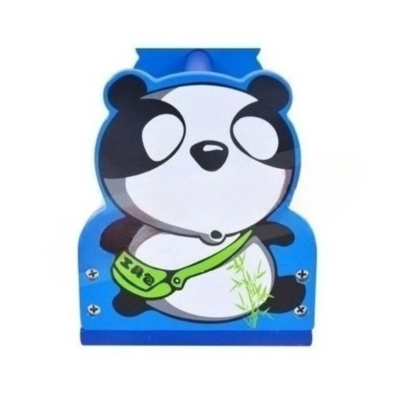 Engraçado caixa de ferramentas de reparo de panda de madeira crianças carpinteiro construção segura chave de martelo de madeira adereços conjunto menino fingir jogar brinquedo de jogo