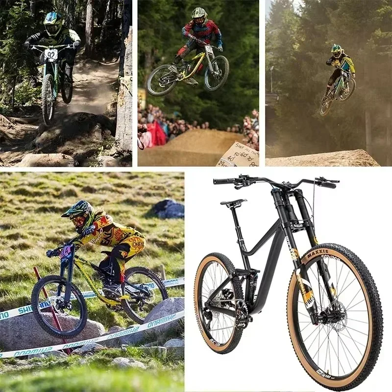 BUCKLOS Inverted Air Spring Fork 29" 180mm Travel BOOST Thru Axle Downhill MTB Ebike Bicycle Front Fork view 2