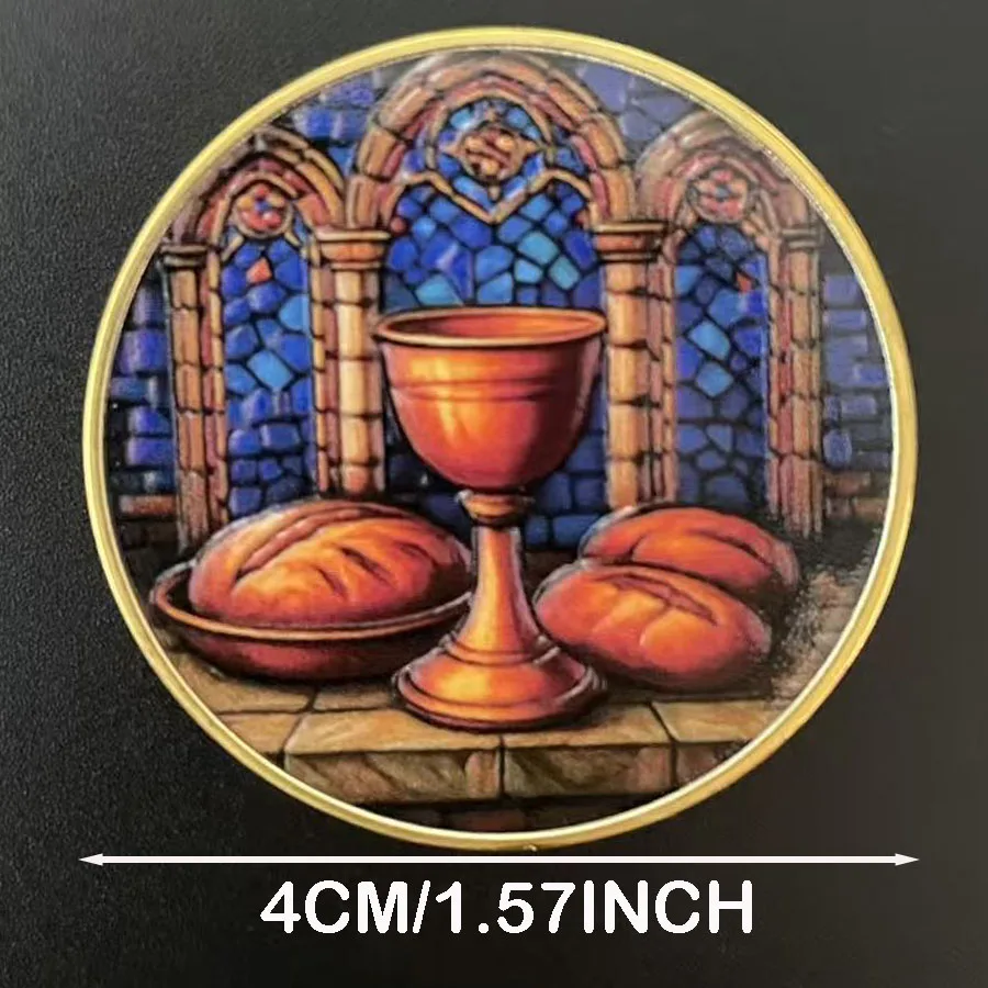 The Last Supper souvenir coin Jesus Christianity collection coin home decor gift