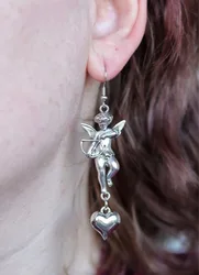Vintage Personalized Fashion Simple Cupid Angel Earrings Unisex Short Earrings Earrings Banquet Jewelry Accessories