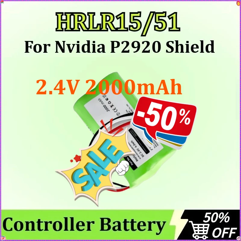 

HRLR15/51 TV Game Controller Battery for Nvidia P2920 2.4V 2000mAh for Shield Game Controller Shield Digital Battery
