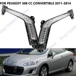 Car Daytime Running Light Fog Lamp For Peugeot 308 cc Convertible 2011-2014 LED Running Light Foglight Brake Lamp 6206X4 6208X4