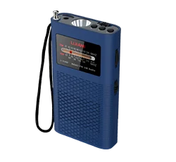 RD207 Portable Radio AM/FM/MP3 Player with Flashlight 1500mah Battery Operated, Long Antenna ,Longest Lasting Transistor