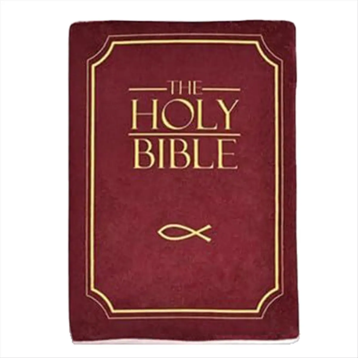 A75K Cozy Faith Bible Pillow - Plush Book Shape with Bible Verse, Perfect Christian Gift for Kids and Adults