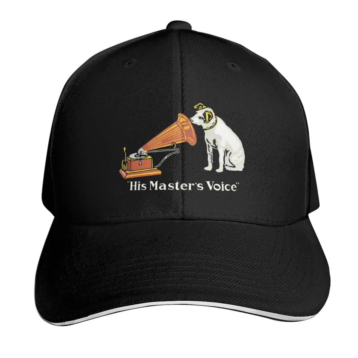 

Vintage Phonograph, Gramophone - His Master's Voice Baseball Cap Luxury Hat Christmas Hat Hat Man Luxury Caps For Men Women's
