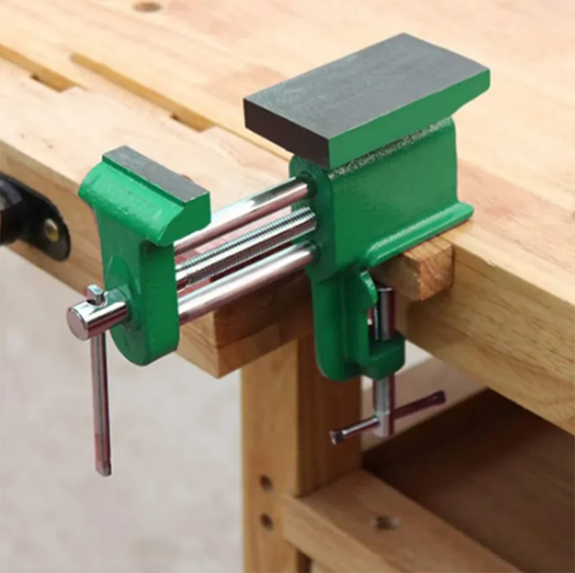 Bench Vice Machine Vise Clamp Full Metal Multifunction Woodworking Tools for DIY Table Use