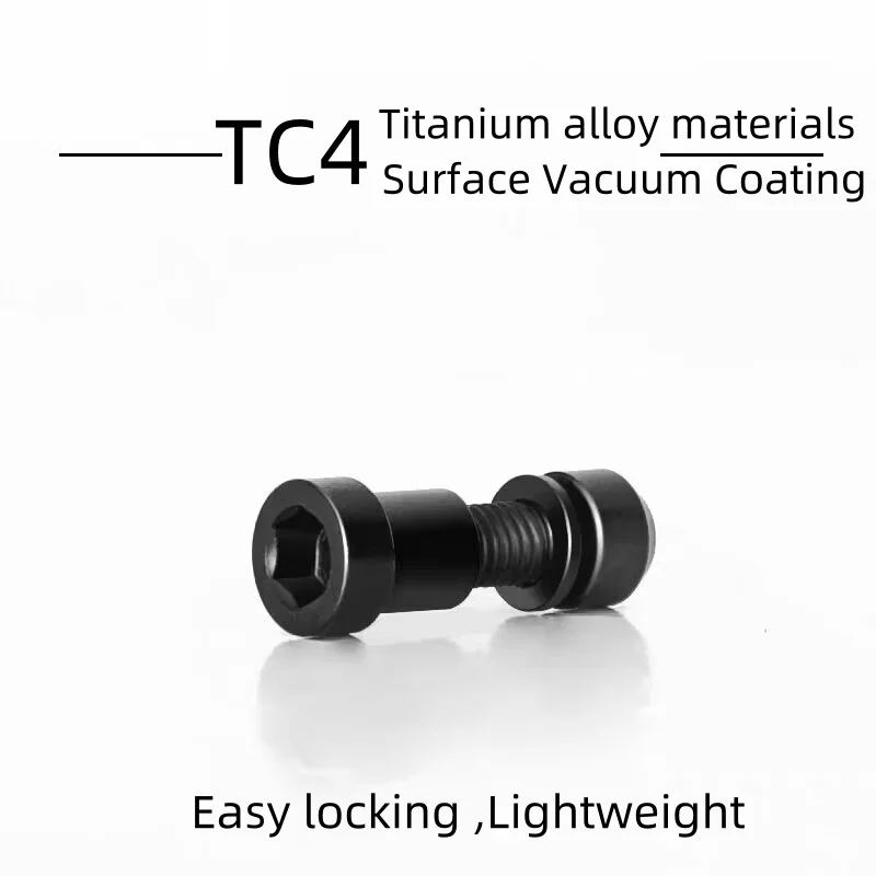 CNC Fahrradteil Titan Fahrrad Vorbau Schrauben Muttern |   Straße MTB Carbon Vorbau Gabel Feste Schrauben |   M5x16/18/20 mm Verriegelungsgriff |   2 Stück