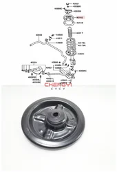 Front Shock Absorber Spring Upper Seat Top Cover For Mitsubishi Carisma Colt Fto Mirage Mini H76W H77W MB518147