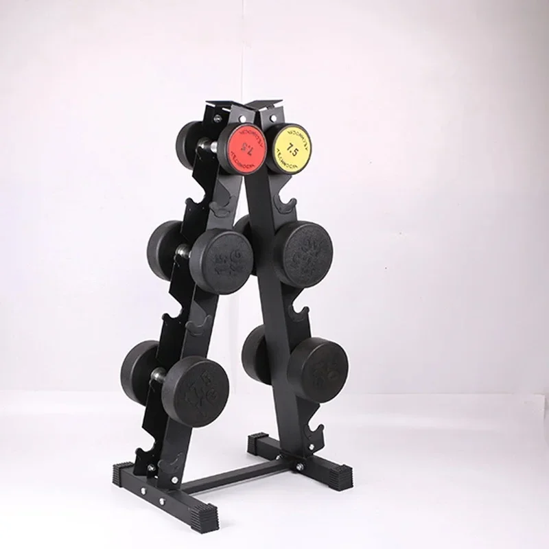 

l Stock high quality hexagonal dumbbell tree frame 6 pairs dumbbell rack gym fitness equipment bracket