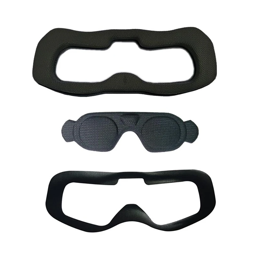 Faceplate Panel Magic Sponge Pad Eye Mask with Dustproof Protective Cover For Fatshark HDO2 HDO+ ATT V6 FPV Goggle Replacement