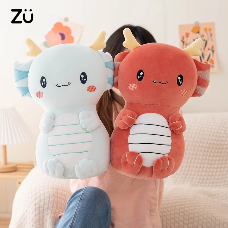 18-30cm Kawaii wypchane zwierzę aksolotl Peluches Super miękkie słodkie dziecko Newt urocza poduszka do przytulania dla dzieci dziewczyna