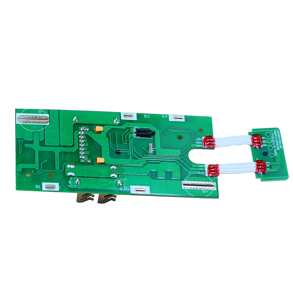 Dla 21700 18V Makita BL1830 BL1840 BL1860 tablica zabezpieczająca ładowanie baterii litowej PCB obwód BMS z wyświetlaczem mocy baterii — zdjęcie produktu 3