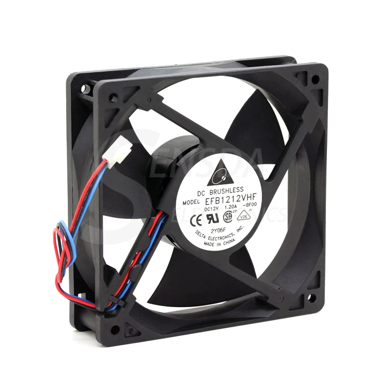 

For for Electronics EFB1212VHF -BF00 120mm 12cm DC12V 1.20A 3-wire server inverter axial cooling fans