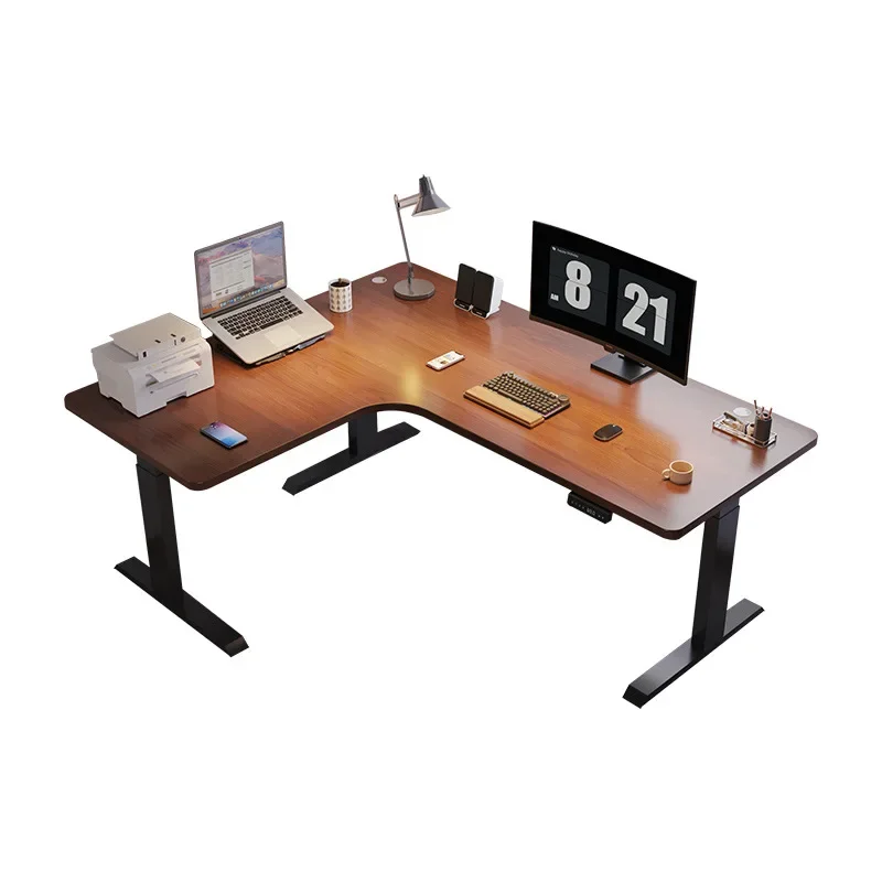 

Customized corner intelligent electric lifting table Home desk Desk L-shaped corner lifting