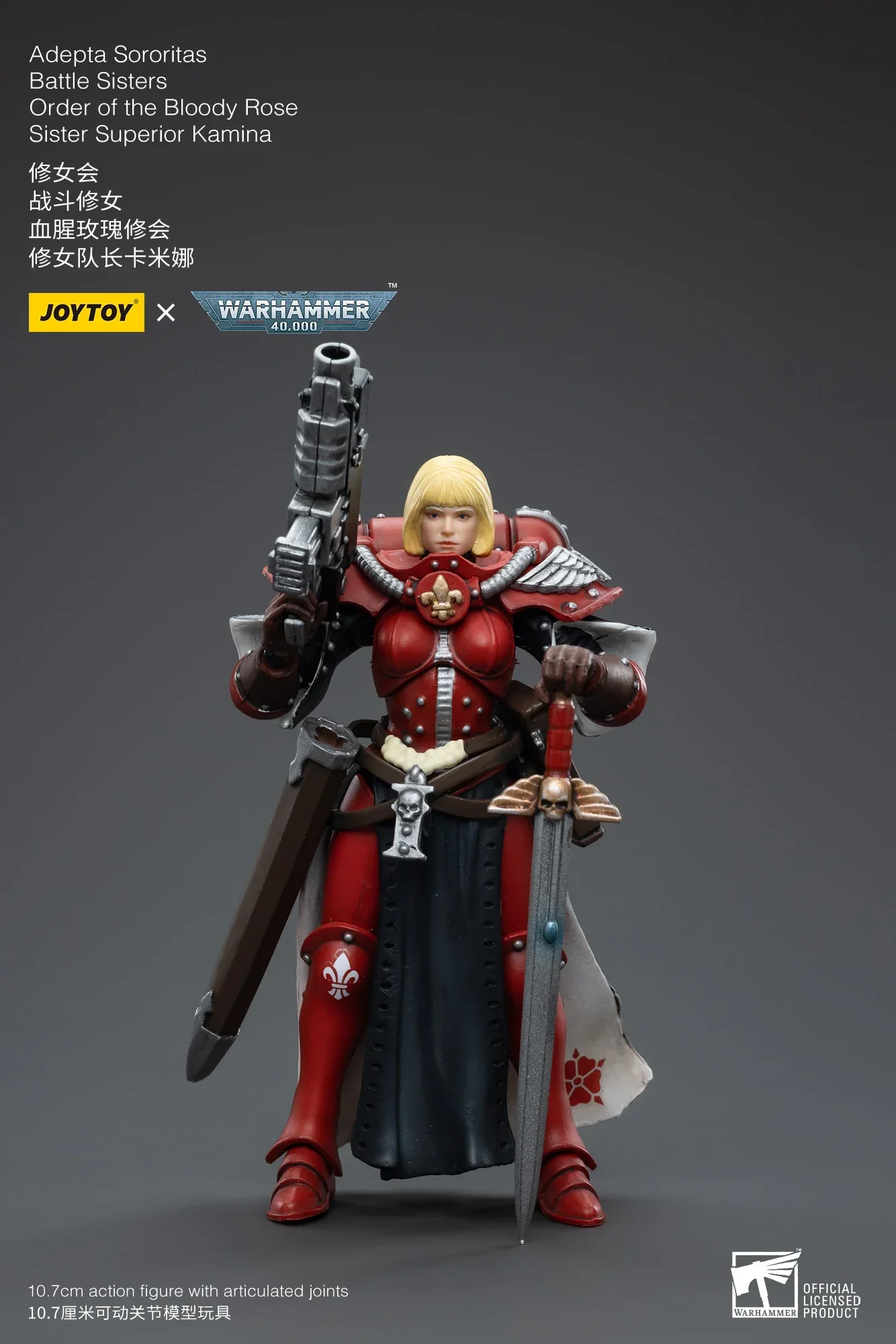 

JOYTOY 1/18 Action Figure 40K Battle Sisters Order Of The Bloody Rose Anime Military Model Gifts for children In Stock