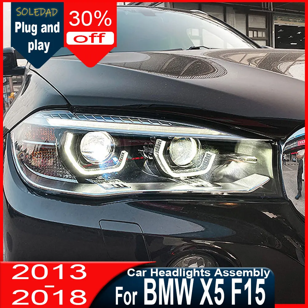 Car Lights for BMW X5 F15 X6 F16 LED Headlight 2014-2018 F15 F16 Lamp Drl Projector Lens Automotive Accessories