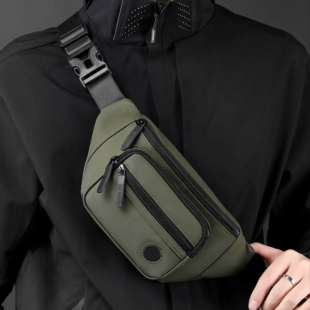 

Nylon Convertible Waist Pack Large Capacity Waterproof Single Shoulder Bag Multi-pocket Wear Resistant Mobile Phone Bag