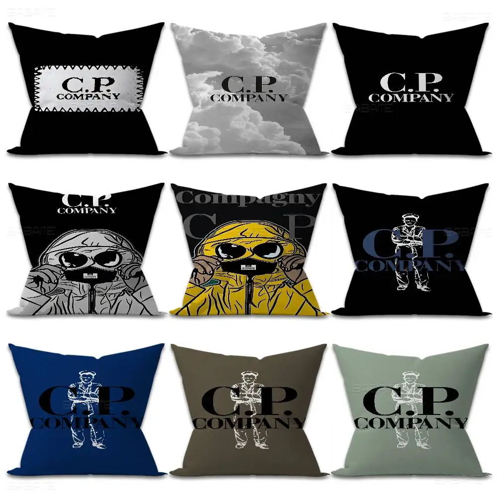 Fashion Brand Cp Logo Pillow Cushion Cover Pillowcase Living Room Sofa Home Decor Customized