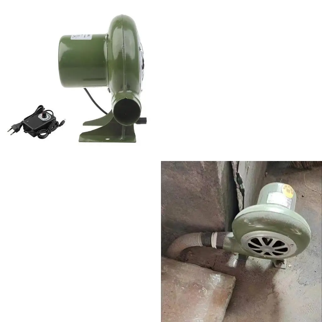 

P82E BBQ Blower Mini Blacksmith Blages Blover с протоком Iron Gear Portabl