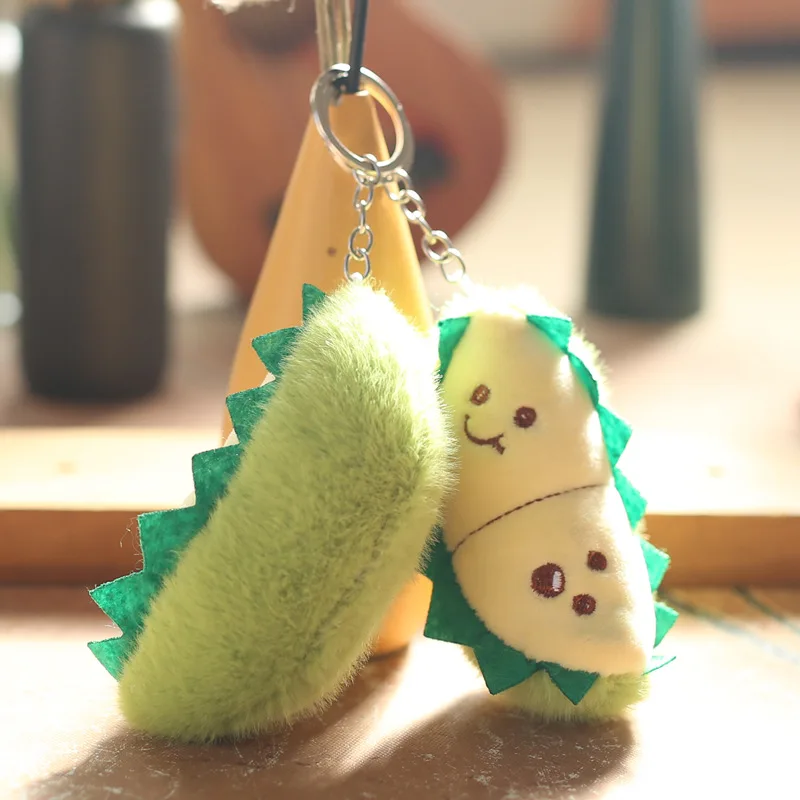 10 センチメートルドリアンぬいぐるみかわいいぬいぐるみフルーツソフトスパイク付き面白いいたずらギフト子供の友人フルーツ愛好家ドリアンキーホルダー