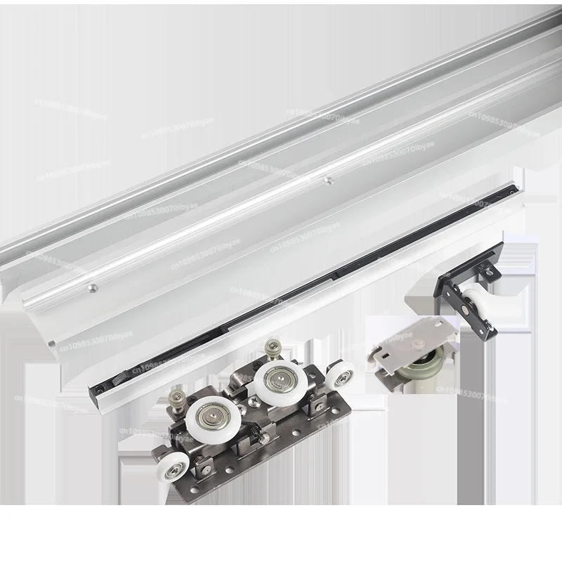 For Invisible Track Bathroom One Door To The Top Trackless Sliding Sliding Door Hardware Accessories
