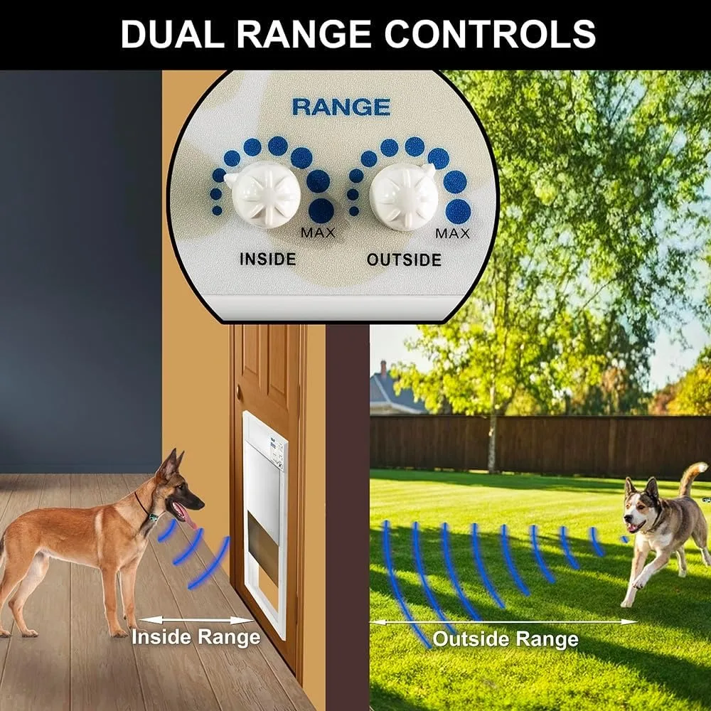 باب الحيوانات الأليفة الأوتوماتيكي Power PET بواسطة حامل باب كبير للحيوانات الأليفة حتى 100 رطل، 4 طرق للوصول إلى التحكم المزدوج المدى، أمان ديدبولت #2