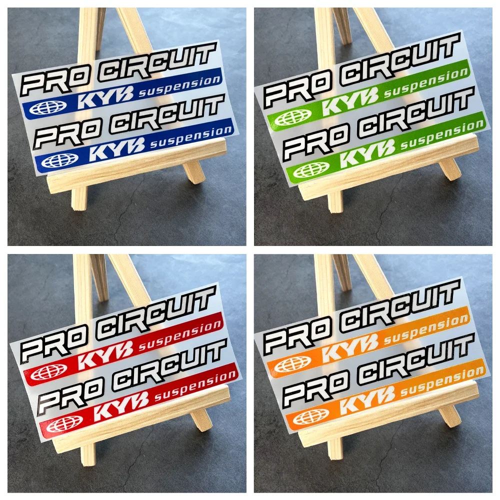 PRO CIRCUIT KYB Suspension Fork Stickers Motorcycle Decals Reflective Waterproof Bike Sticker Set for Dirt Bike Motocross