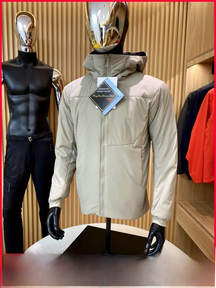 

Durable Home Men's Lightweight Cotton Jacket Outdoor Cold Resistance down Alternative Autumn Winter Coat Standard Fit Zipper ...