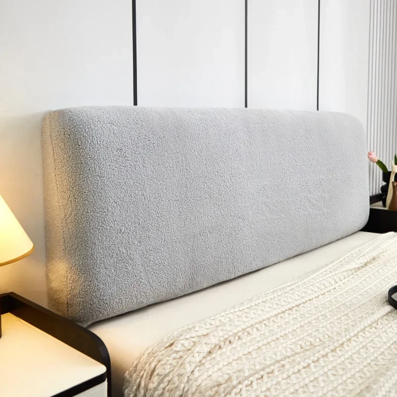 Milk Velvet Covered Headboard Cover, Simple Modern Dust-Proof Universal Bed Board Cover, Wooden Bed Backrest Cover