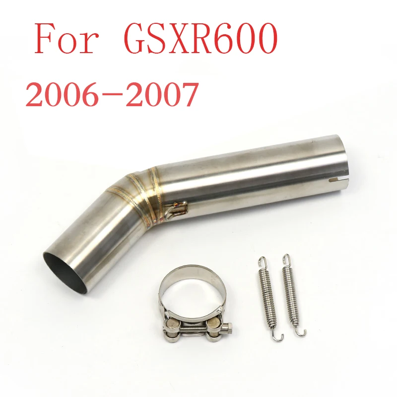 motocross For Suzuki GSXR600 750 1000 R600 R750 R1000 K5 K6 K7 K8 K9 K10 K11 Motorcycle Modified Middle Link Pipe Exhaust pit
