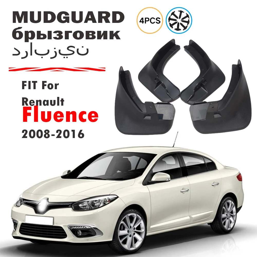 

4x For Renault fluence Mudguard Fender Mud Flaps Guards Splash Mudflaps Car Accessories 2008 2009 2010 2011 2012 2013 2014 2015