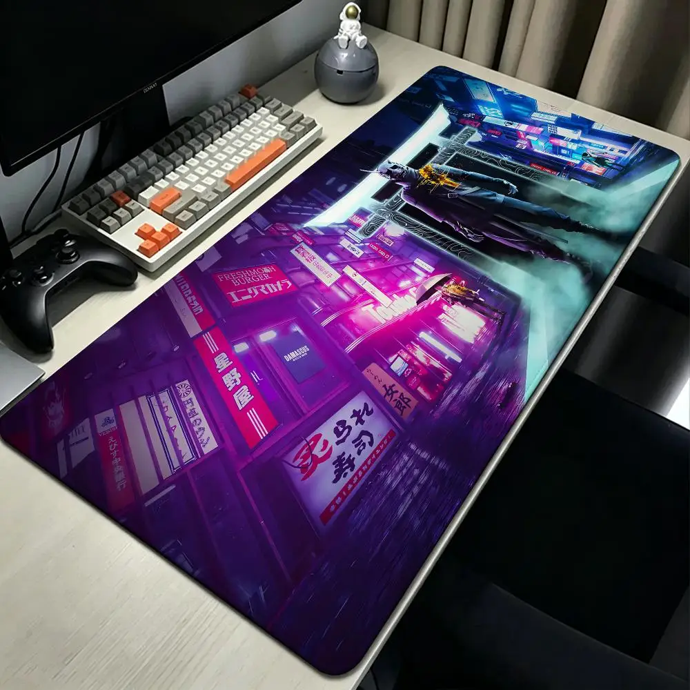 game Ghostwire: Tokyo Mouse Pad MousePad Stitched Edge Gaming Anti‑Slip Rubber Base Waterproof Desk Mat For Office Laptop PC