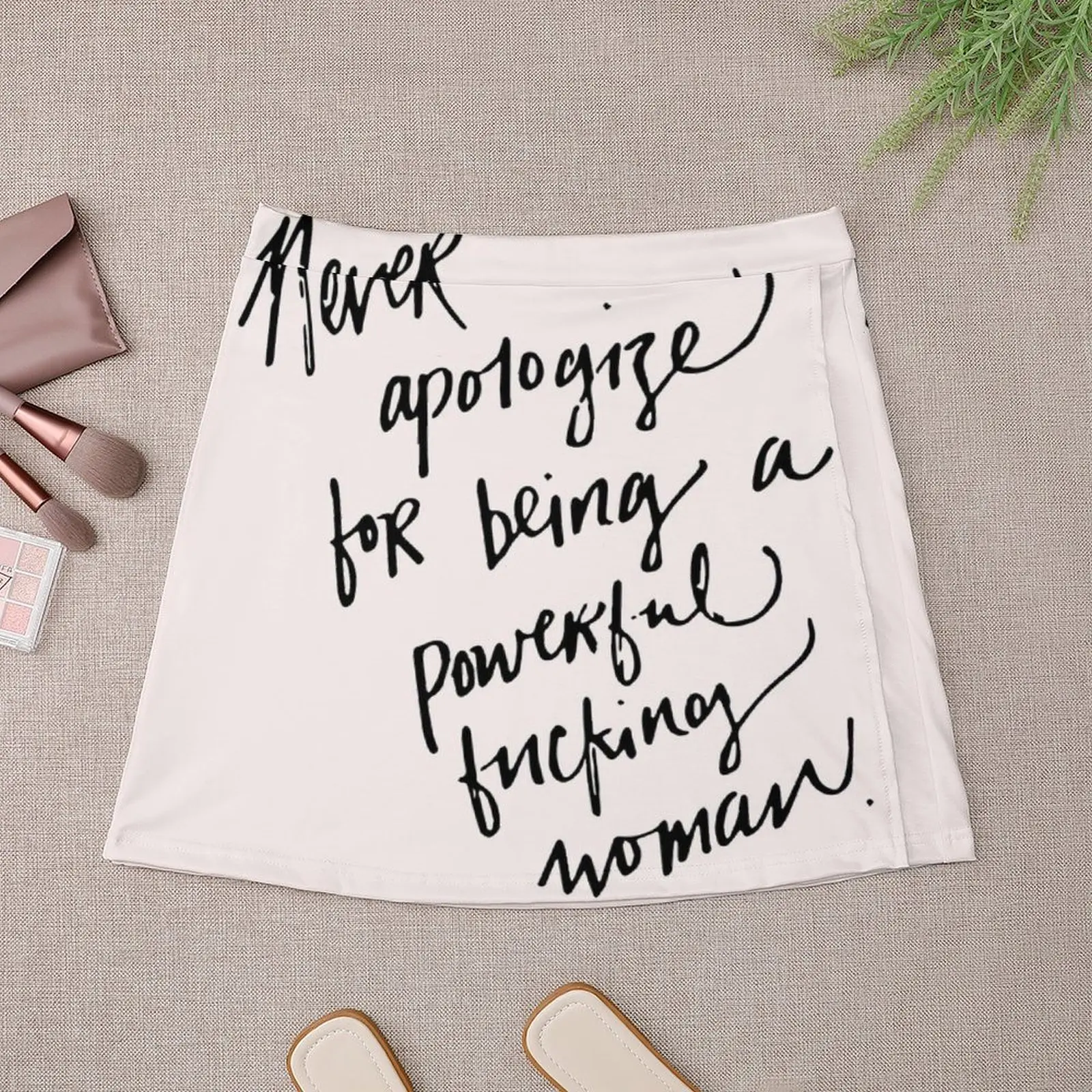 Powerful F-ing Woman Mini Skirt new in clothes fashion Women clothing Mini Skirt