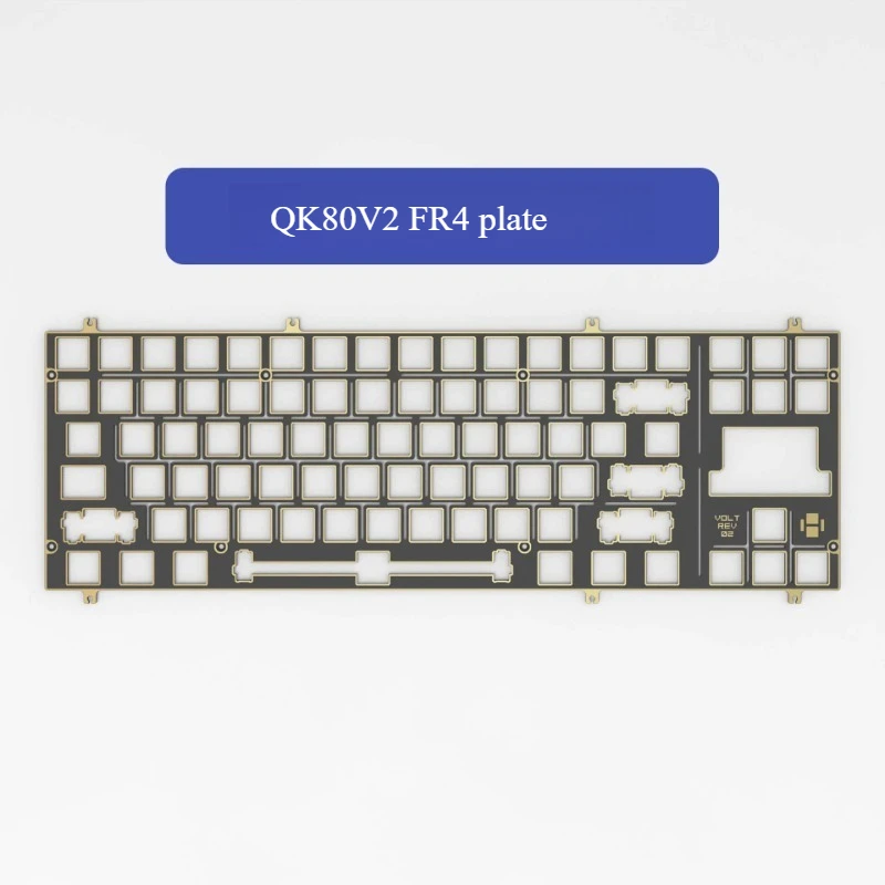QK80mk2 Keyboard Positioning Board Customized PC Pom FR4 Aluminum Carbon Fiber plate 1kHz Polling Rate Original Accessories