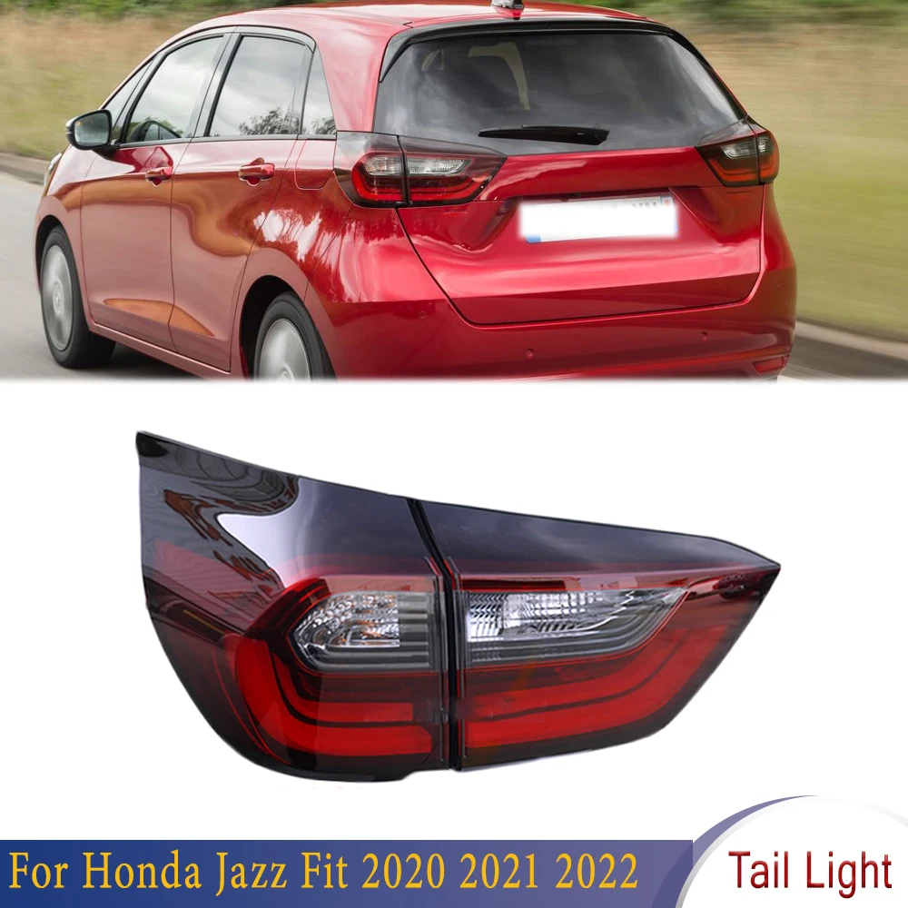 Rear Bumper Tail Light Outside Inside Brake Light Head Lamp Assembly For Honda Jazz Fit 2020 2021 2022