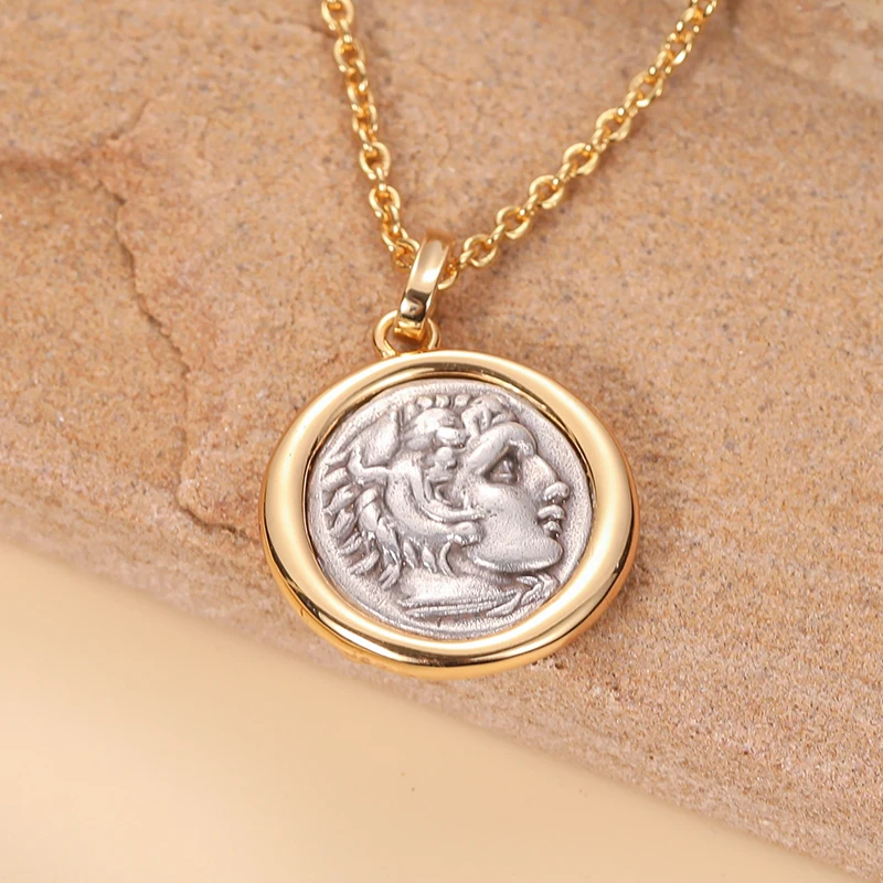 

Alexandre's vintage coin necklace