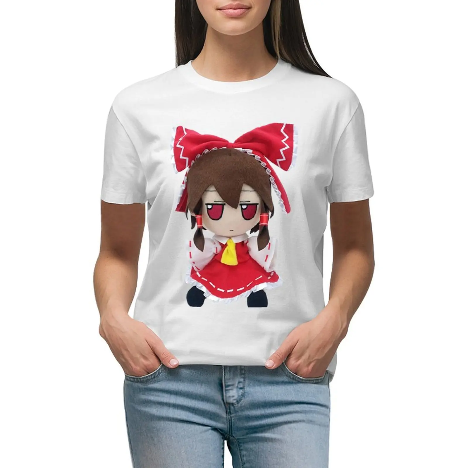 

Reimu Fumo Reimu Touhou T-shirt vintage clothes lady clothes t shirts for Womens