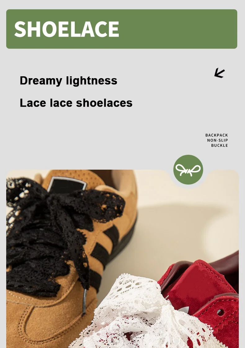 1 Paar Seiden-Spitzen-Schnürsenkel für Mädchen, bunte flache Schnürsenkel, weiß, schwarz, lässige Seil-Schnürsenkel für Schuhe, Zubehör, Breite 3 cm – Detail 2