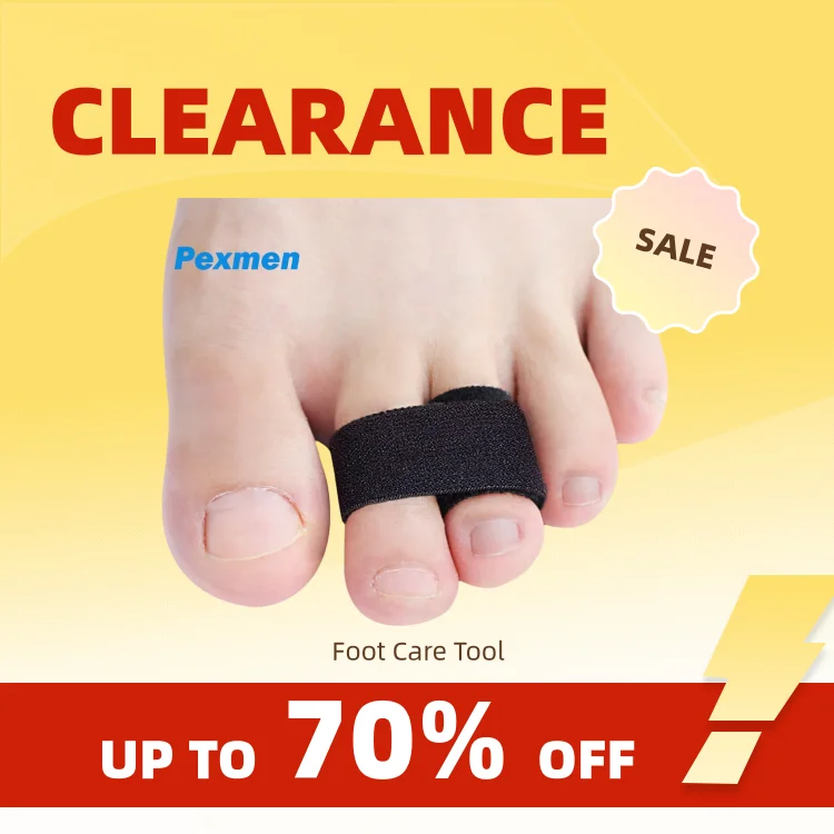 Clearance_Pexmen 1/2/5/10Pcs Hammer Toe Straightener Toe Splints Bandages for Correcting Hammertoe Crooked & Overlapping Toes Pr
