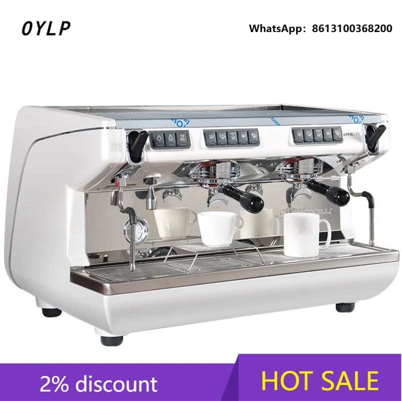 OYLP Nuova Simonelli Appia Life - Cafetera Comercial Automática de 2 Grupos, Cafetera Eléctrica