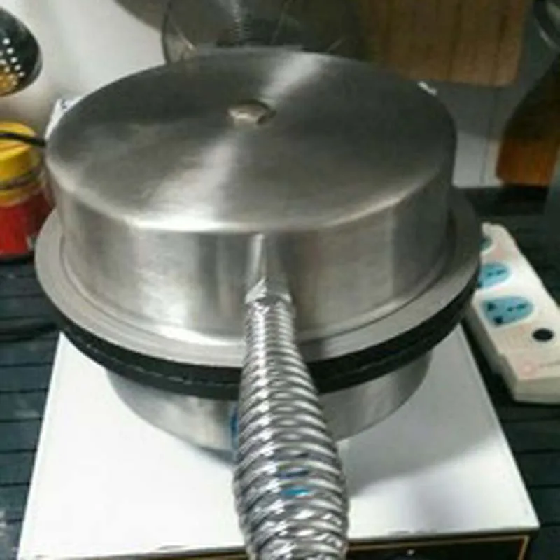 Snack Machines Double Plate Waffle Cone Baker Electric Ice Cream Cone Rolling Maker Machine