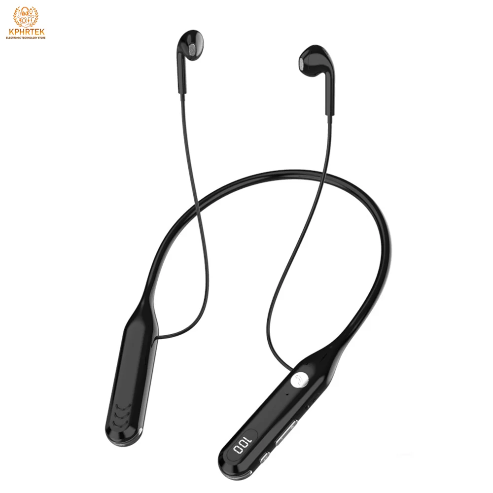 L167 Multifunctional Bluetooth + Card-Insertable + Radio + Audio Input Neckband Sports Headphones