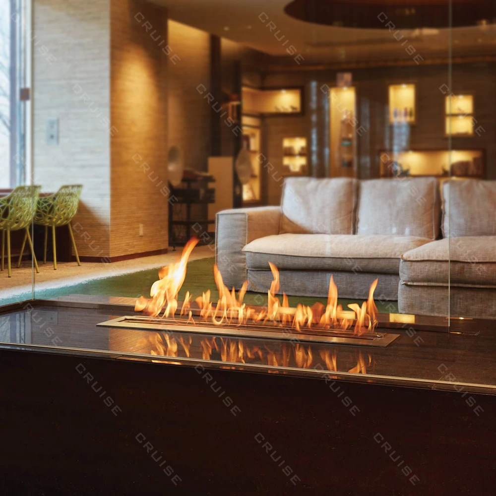 

CRUISE Energy Conservation Custom Size Environmental Protection 1500mm Manual Strip Alcohol Bioethanol Modern Fireplace Burners