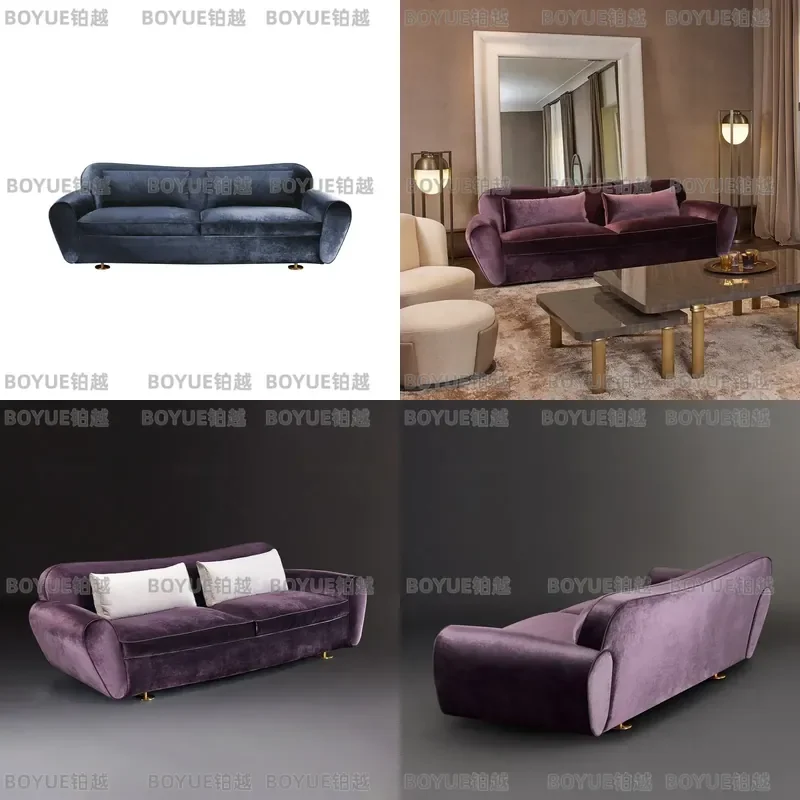 Italian Minimalist Fabric Sofa for Small Living Room Hotel Lobby Clothing Store Reception Single Seat Lounge Chair Modern