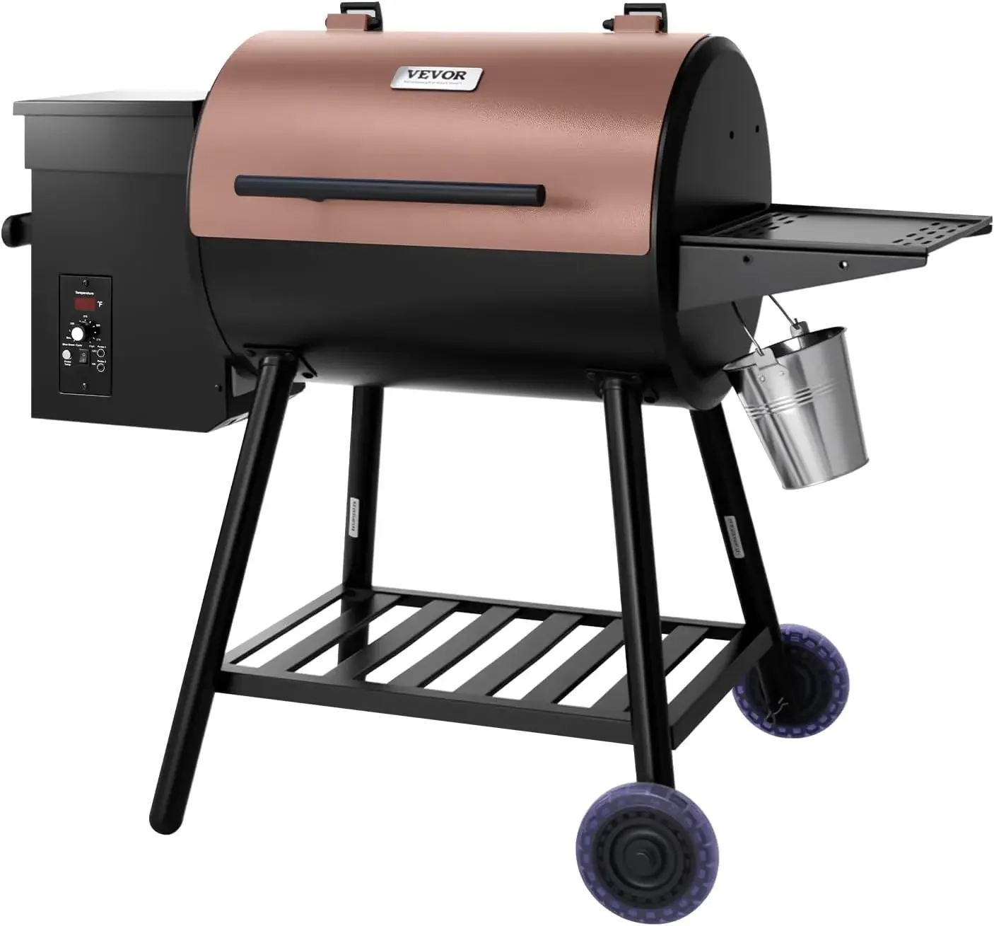 Wood Pellet Grill Smoker, 8 in 1 BBQ Grills for Outdoor Cooking, 456 Square Inches Cook Area Electric Grill and Smoker, with Dig