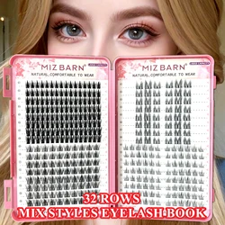 Mix 32Rows Eyeslashes Extension Personal Professional Individual Cluster Grafting Wholesale Large Capacity Flowerknow Makeup